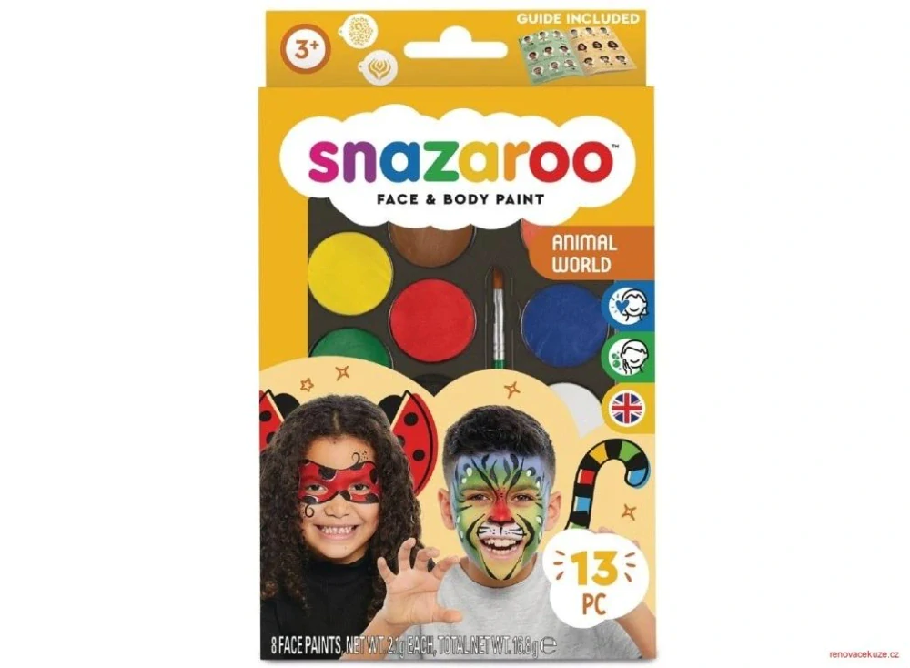 Snazaroo sada obličejových barev - Zvířecí svět