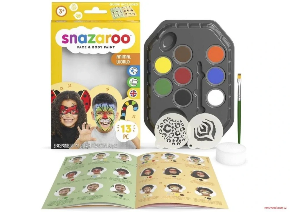Snazaroo sada obličejových barev - Zvířecí svět