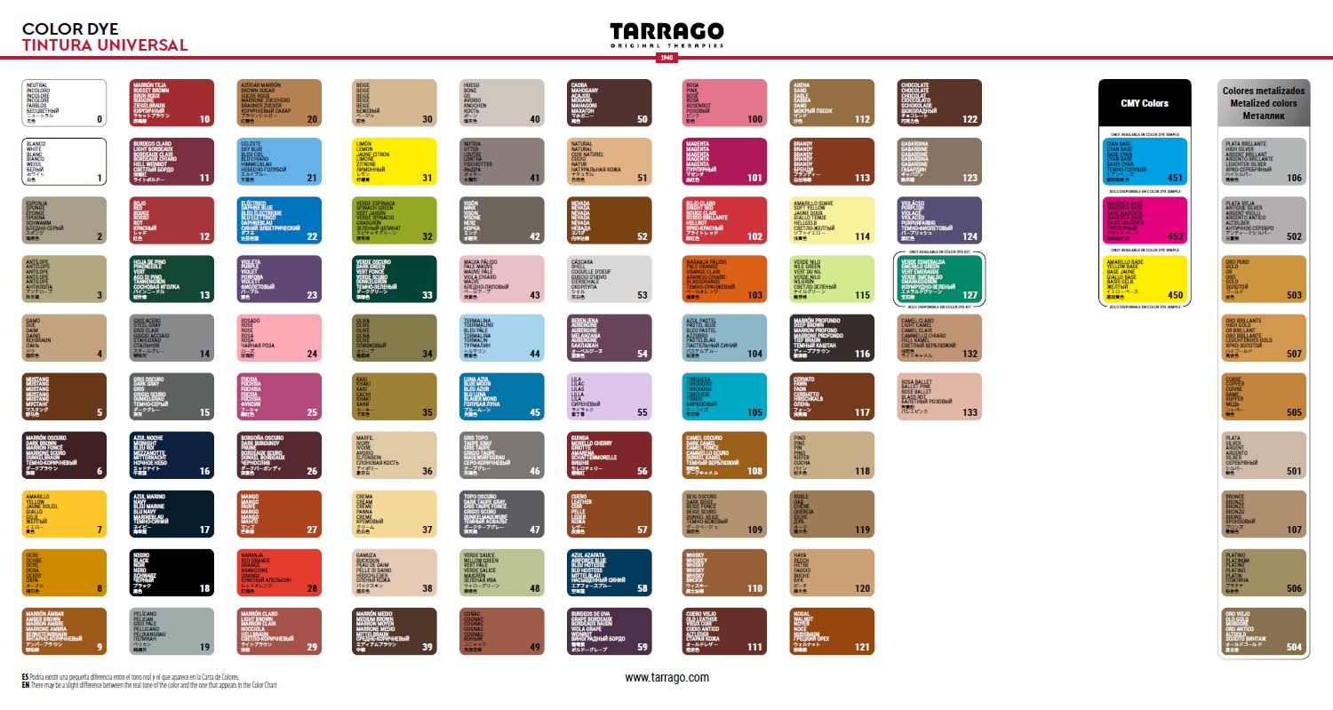 Vzorník Tarrago Color Dye
